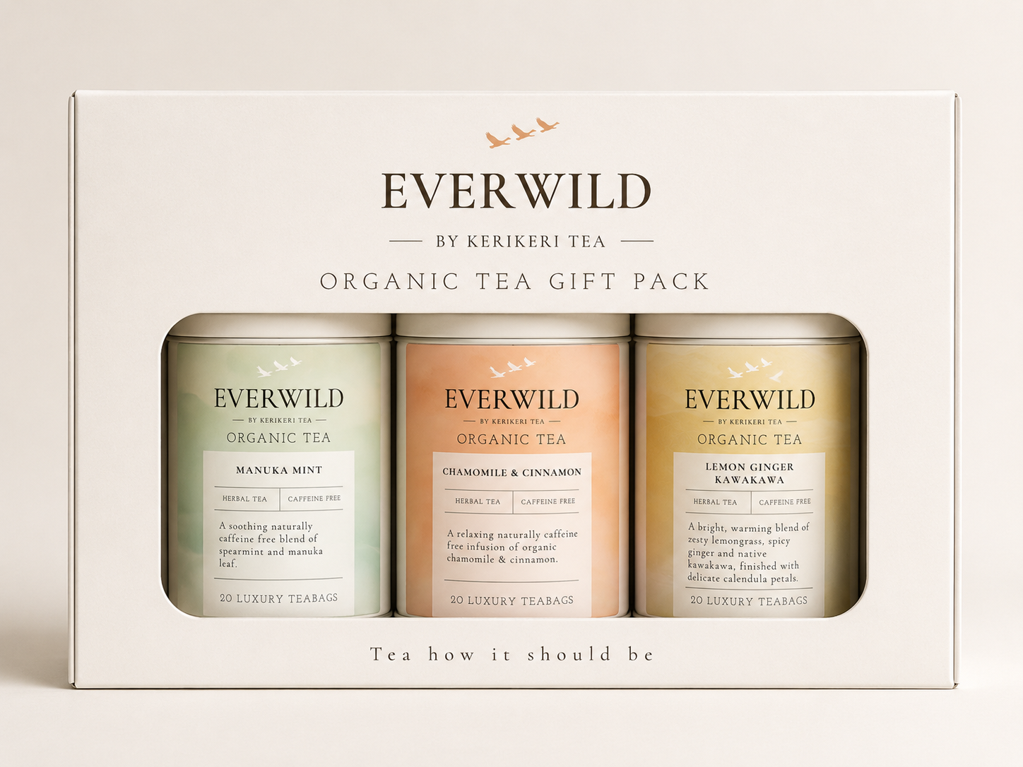 3 Tea Caddie Gift Box Loose Leaf