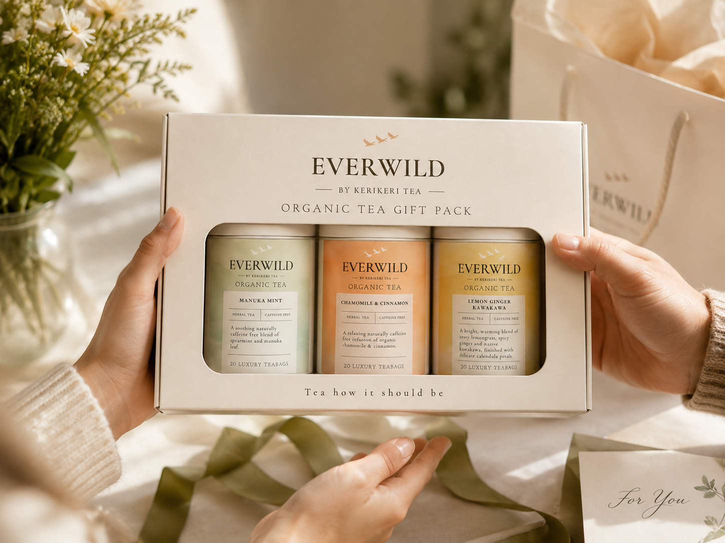 3 Tea Caddie Gift Box Loose Leaf
